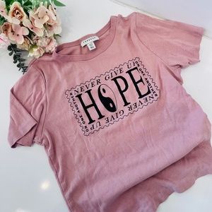 Pink baby tee